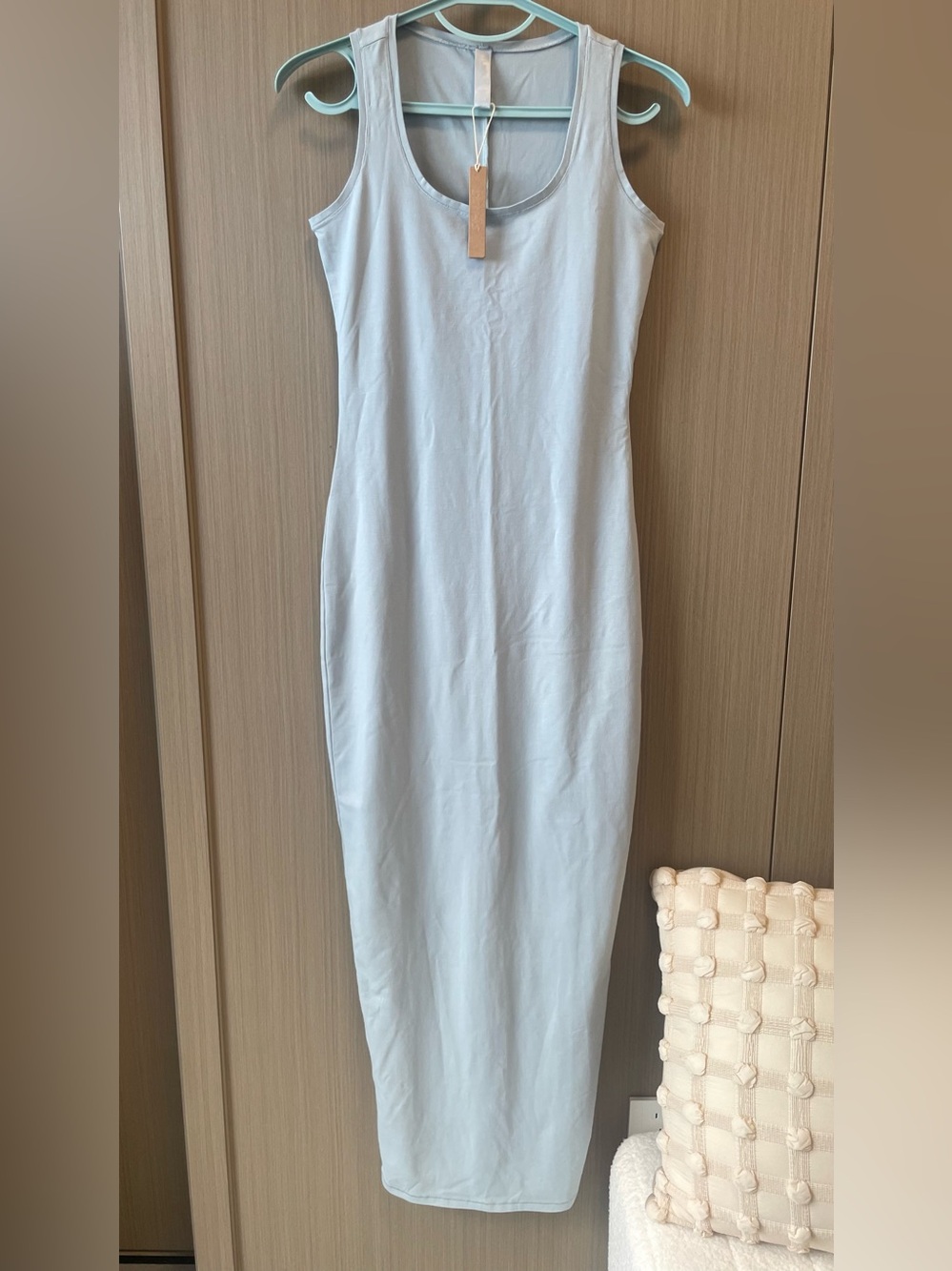 SKIMS Light Blue Sleeveless Tank Maxi Dress